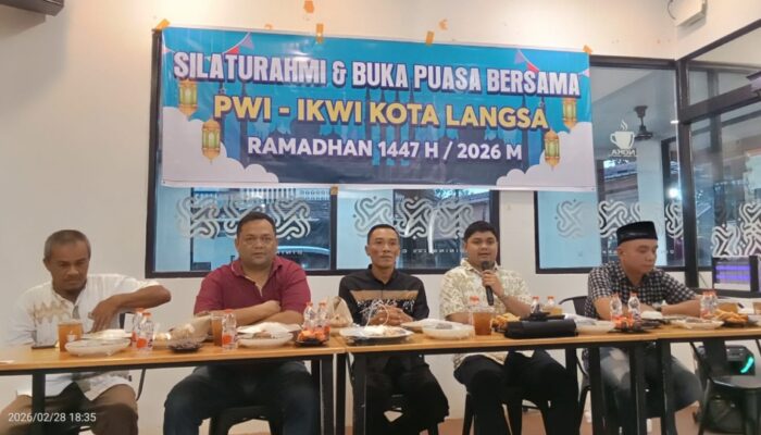 Rajut Silaturahmi, PWI Dan IKWI Langsa Buka Puasa Bersama