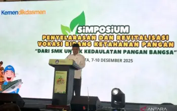 Mendikdasmen ajak SMK gandeng pertanian lokal untuk ketahanan pangan