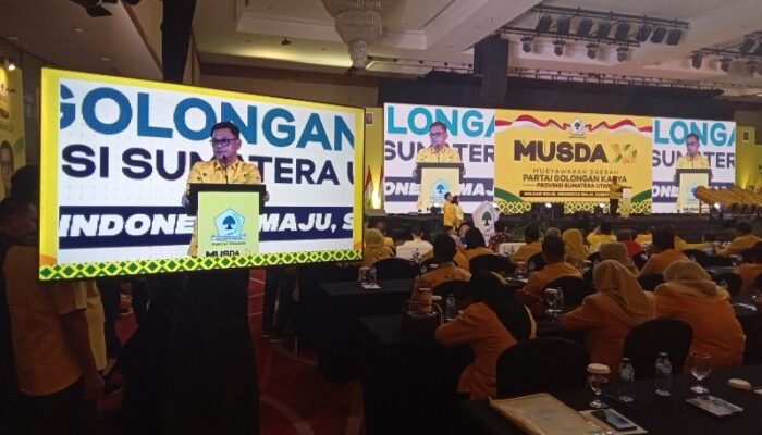 Musda XI Golkar Sumut Jadi Ajang Konsolidasi Dan Penentuan Arah Partai