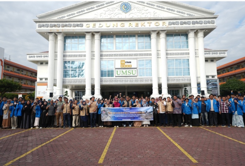 UMSU Lepas 5 Tim Lolos Pendanaan Mahasiswa Berdampak Pemulihan Bencana Sumatera