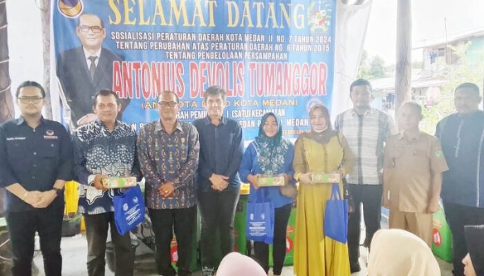 Anggota DPRD Medan Antonius Tumanggor Siapkan Sayembara Rp10 Juta Untuk Lingkungan Terbersih