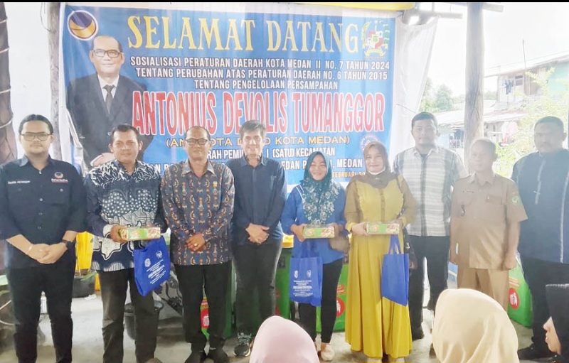 Anggota DPRD Medan Antonius Tumanggor Siapkan Sayembara Rp10 Juta Untuk Lingkungan Terbersih