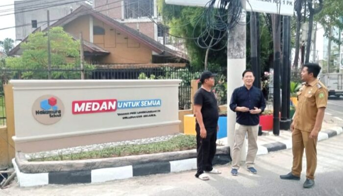 Nakamura School Medan Bangun Taman Di Sei Agul