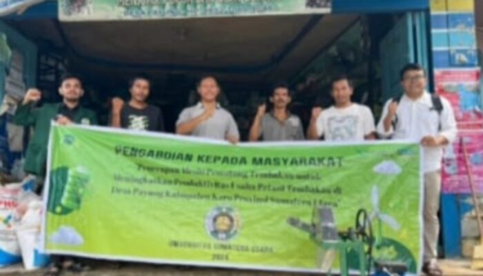 USU Ciptakan Mesin Pemotong Tembakau, Produktivitas Petani Desa Payung Meningkat