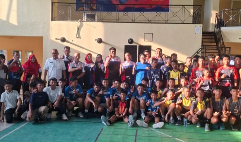 Turnamen Amal Voli U-15 Digelar Di Deliserdang, MAVI Sumut Dan Bapoksi Galang Donasi Bencana