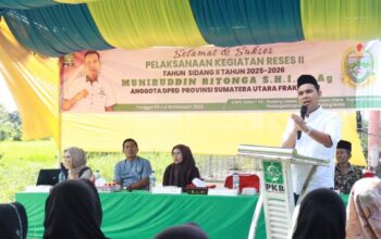 Muniruddin Ritonga Serap Aspirasi Masyarakat Nanggarjati Hutapadang, Prioritaskan Perbaikan Jalan