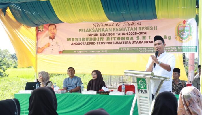 Muniruddin Ritonga Serap Aspirasi Masyarakat Nanggarjati Hutapadang, Prioritaskan Perbaikan Jalan