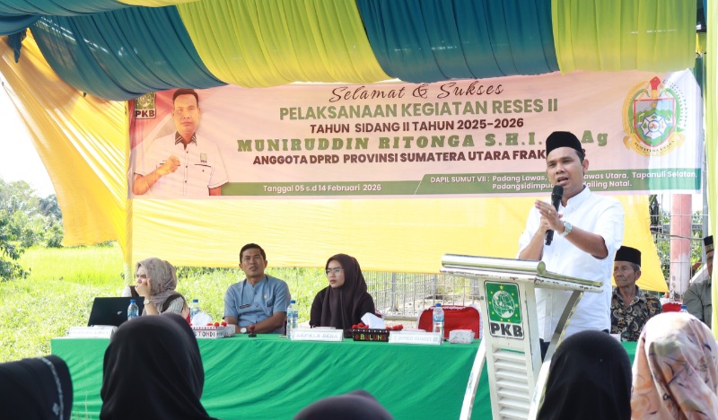 Muniruddin Ritonga Serap Aspirasi Masyarakat Nanggarjati Hutapadang, Prioritaskan Perbaikan Jalan