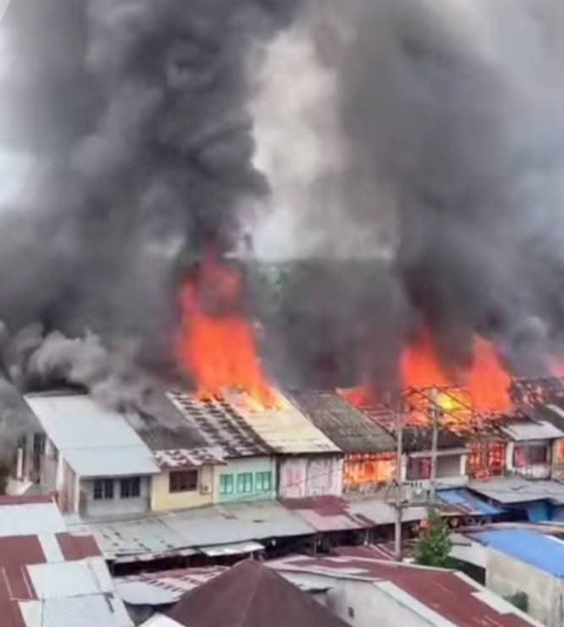 Kebakaran Hanguskan 13 Rumah Dan Tempat Usaha Di Pasar Pekong Medan