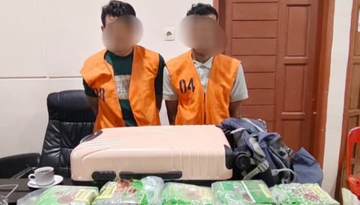 Polresta DS Gagalkan Pengiriman 21 Kg Sabu Asal Aceh, Dua Kurir Ditangkap