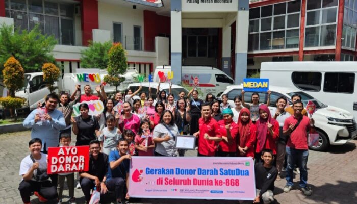 Yayasan Internasional WeLoveU  Gelar “ Gerakan  Donor Darah SatuDua Di Seluruh Dunia” Di Medan