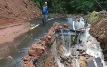 Anggota DPRD Sumut Aswin Parinduri Minta Penanganan Darurat Jalan Amblas Di Jembatan Merah–Muarasoma