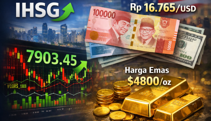 Tekanan IHSG Mereda, Rupiah Dan Harga Emas Berbalik Menguat