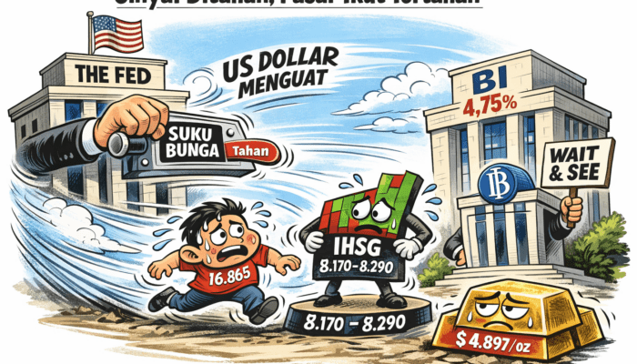 The Fed Beri Sinyal Tahan Bunga, Rupiah Dan Emas Terkoreksi