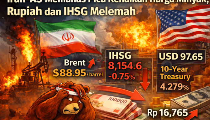 Iran–AS Memanas, Harga Minyak Naik, Rupiah Dan IHSG Tertekan