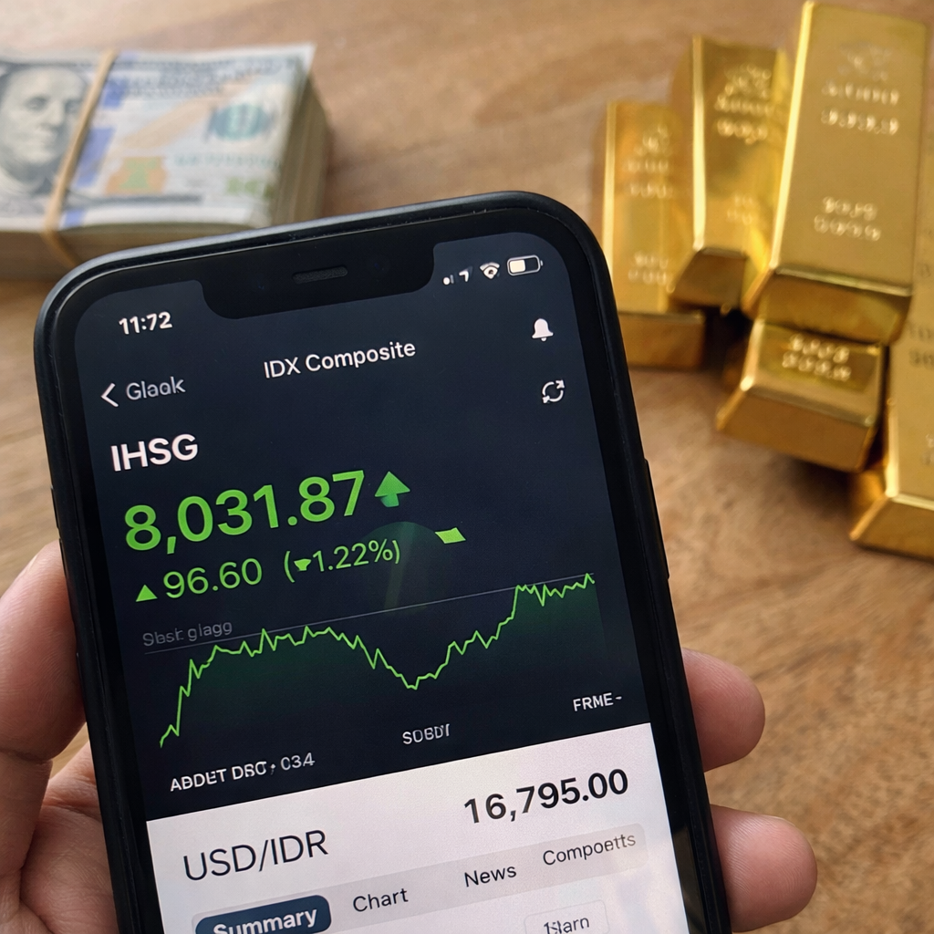 IHSG Dan Rupiah Ditutup Menguat