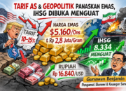 Tarif AS Dan Geopolitik Panaskan Emas, IHSG Dibuka Menguat