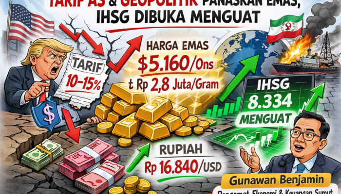 Tarif AS Dan Geopolitik Panaskan Emas, IHSG Dibuka Menguat