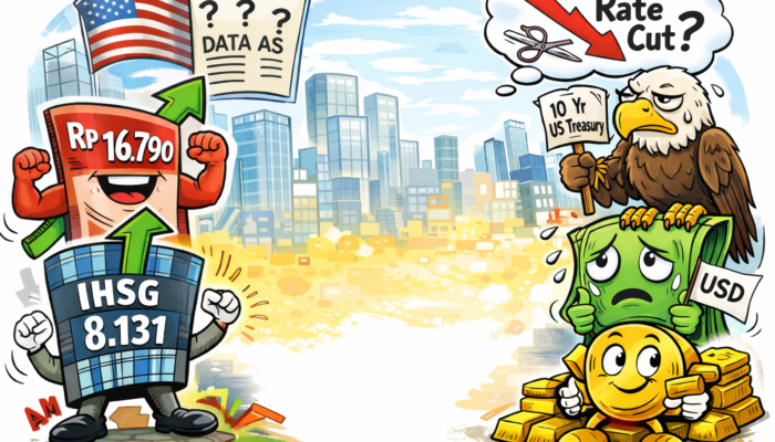 Rupiah Dan IHSG Ditutup Menguat, Harga Emas Bertahan Stabil