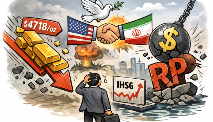 Harga Emas Terkoreksi, Rupiah Dan IHSG Tertekan Sentimen Global