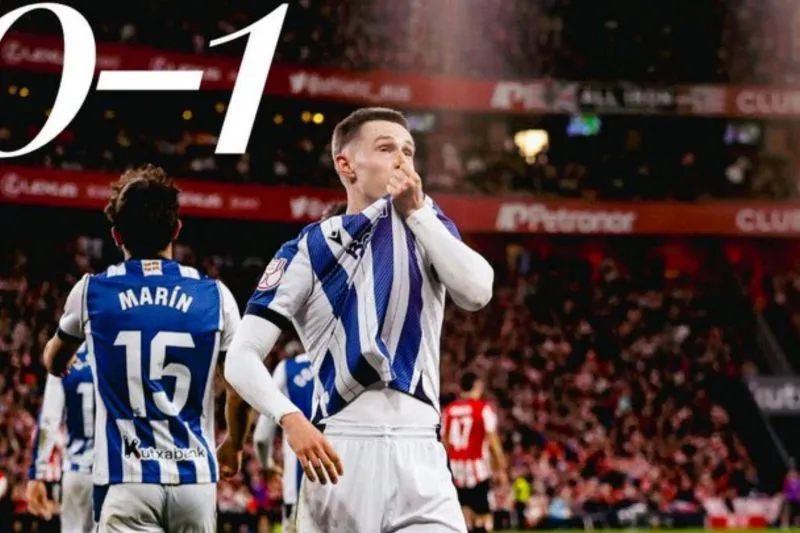 Real Sociedad Menangi Leg 1 Semifinal Copa del Rey Atas Bilbao