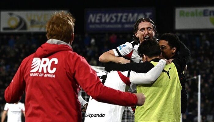 Gol Luka Modric Menangkan AC Milan