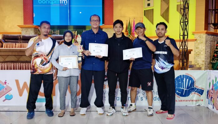 PTMSI Sidimpuan Ukir Prestasi di Turnamen Tenis Meja Tapanuli Raya 2026