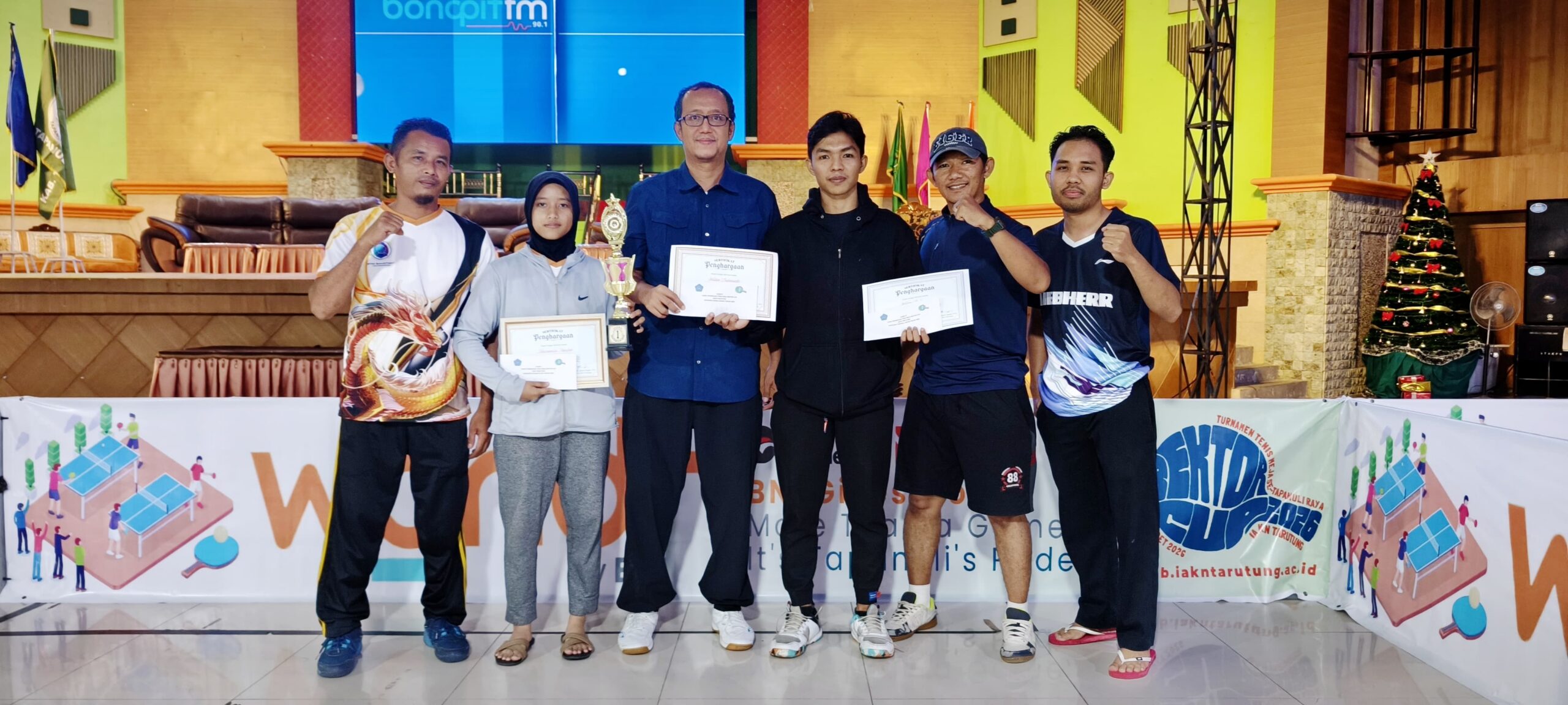 PTMSI Sidimpuan Ukir Prestasi di Turnamen Tenis Meja Tapanuli Raya 2026