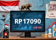 Rupiah Terpuruk ke Rp17 Ribu per Dolar AS