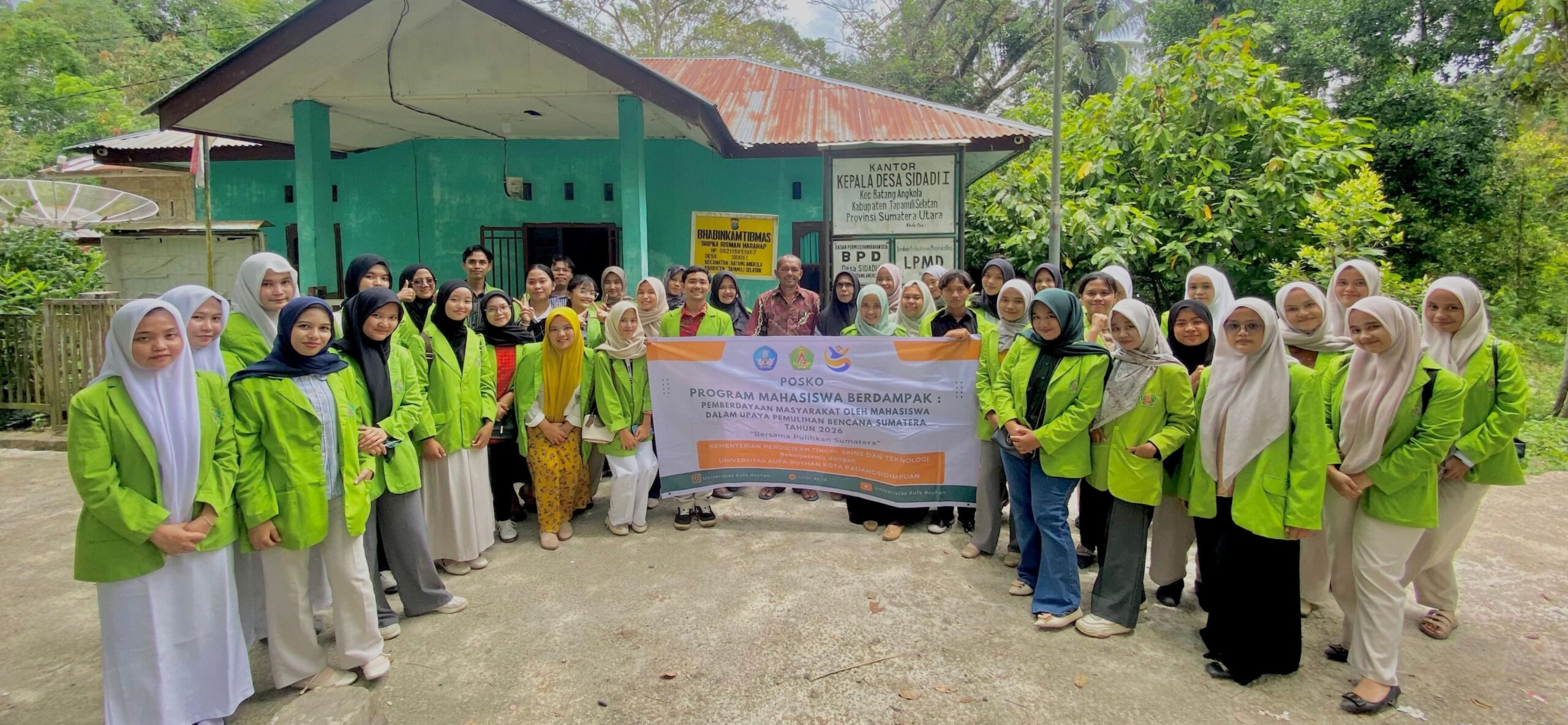 Bangkit Bersama Pascabencana, Universitas Aufa Royhan Gelar Program Pemulihan Terpadu di Desa Sidadi 1
