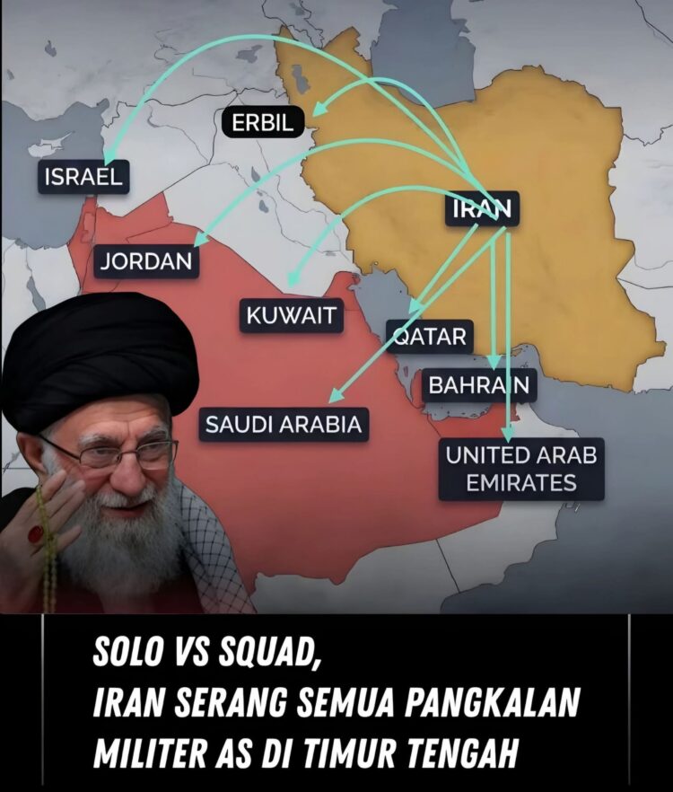 Pasca Khamenei Tewas, Iran Gempur 27 Pangkalan AS