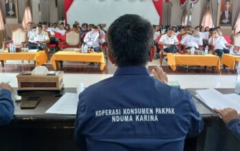 Wabup Pakpak Bharat Minta Koperasi Nduma Karina Kembangkan Unit Usaha
