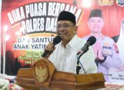 Bupati Dairi Hadiri Buka Puasa Bersama Polres, Santuni Anak Yatim