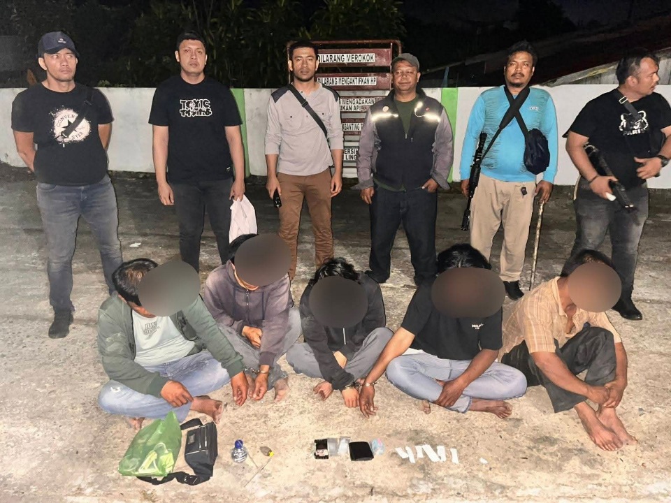 5 Pelaku Narkoba Di Bekas Galon Pertamina Seribudolok Diamankan