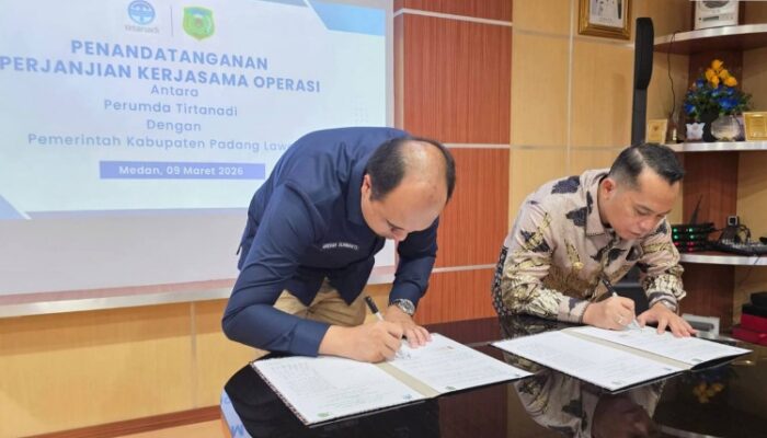 Perumda Tirtanadi Kelola Air Minum Padanglawas