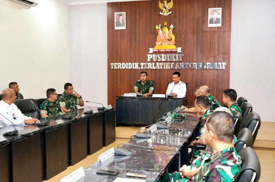 Bupati Humbahas Bertemu Danpussenif, Bahas PSN Dan Sinergi Pembangunan