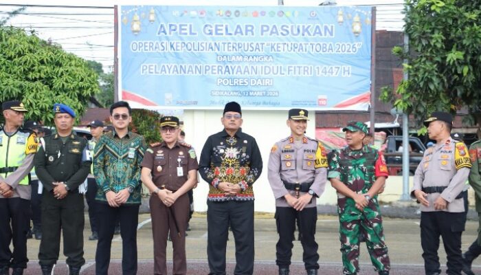Bupati Dairi Hadiri Apel Operasi Ketupat Toba 2026, Pastikan Keamanan Lebaran Terjaga