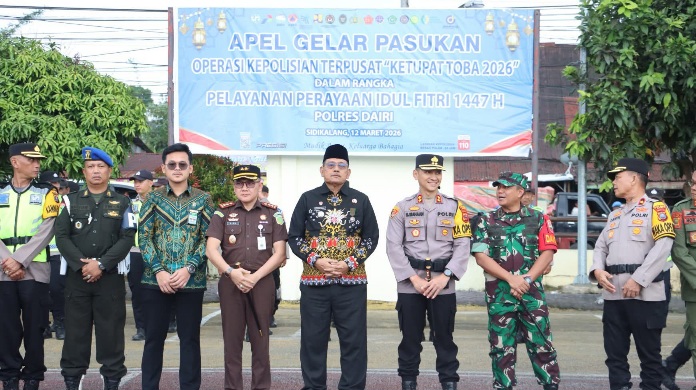 Bupati Dairi Hadiri Apel Operasi Ketupat Toba 2026, Pastikan Keamanan Lebaran Terjaga