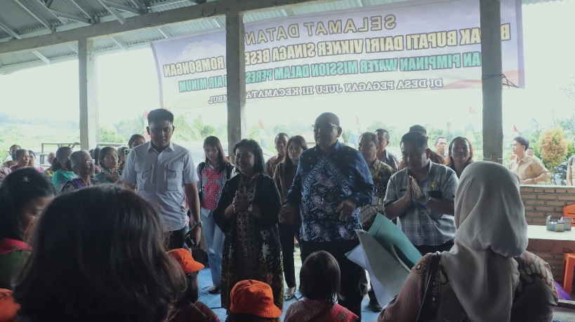 Bupati Dairi Resmikan Program Air Aman Di Pegagan Julu III Untuk 230 KK