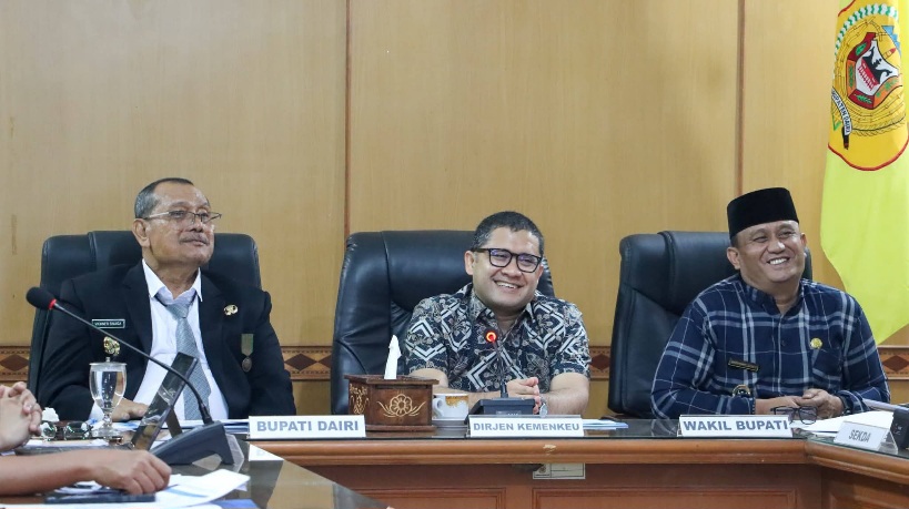 Pemkab Dairi Dan Dirjen Strategi Ekonomi-Fiskal Kemenkeu Bahas Penguatan Ekonomi Daerah