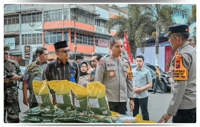Wali Kota Padangsidimpuan Ikuti Gerakan Pangan Murah Polri, 100 Sak Beras SPHP Ludes