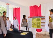 Kapolres Tebingtinggi Cek Kesiapan Pos Pengamanan Idul Fitri, Serahkan Paket Ke Personel