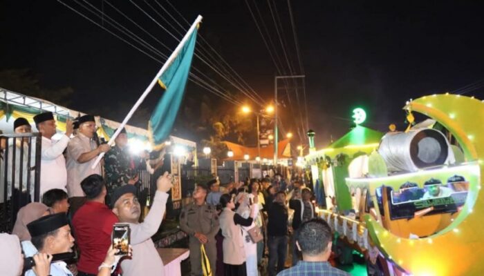 Kapolres Dairi Hadiri Pelepasan Pawai Takbiran, Pengamanan Kondusif