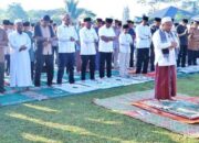 Pertama Kalinya, Shalat Idul Fitri Digelar Di Halaman Kantor Bupati Simalungun