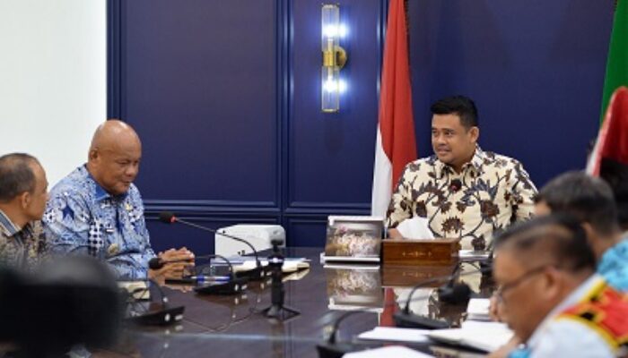 Terima Bupati Nias Utara, Bobby Nasution Tekankan Pentingnya Pemetaan Pembangunan