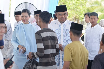Gubernur Sumut Bobby Nasution Gelar Open House Idulfitri, Ribuan Warga Padati Rumah Dinas