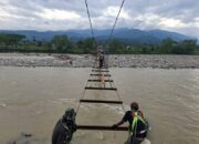 Kodim 0108/Agara Bangun Jembatan Gantung