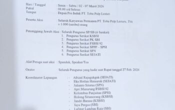Karyawan PT TPL Protes Mutasi Tanpa Kenaikan Gaji dan Rencana PHK Sepihak