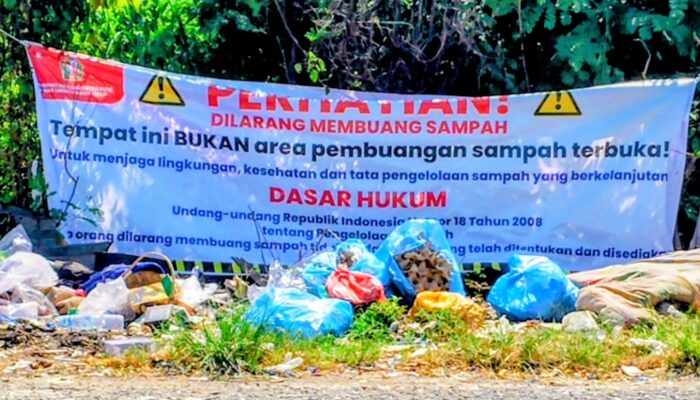 Di Pidie, Larangan Terpajang Nyata, Sampah Tetap Menggunung di Mata