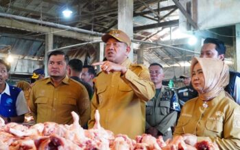 Bupati Syah Afandin Sidak Pasar Baru Stabat, Pastikan Harga Sembako Terkendali Jelang Idul Fitri